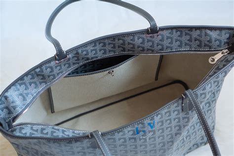 goyard tote measurements|goyard tote bag with zipper.